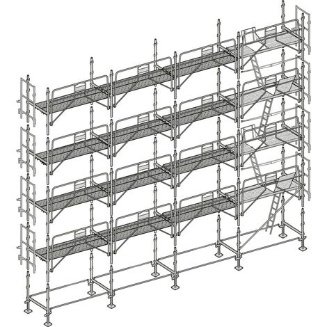 Échafaudage Altrad Façadier 130 m²