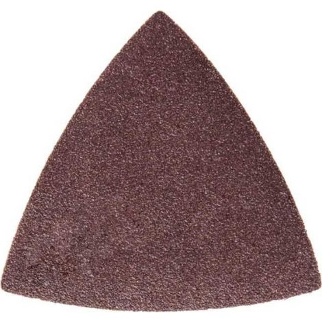 Papier Abrasif - Grain 60 - 90 x 90 x 90 mm - Pour Outil Multifonction Sans Fil - Lot de 5