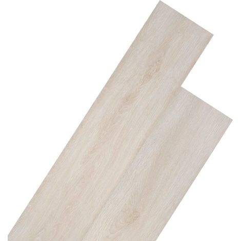 vidaXL Flooring Planks 18 pcs Oak Classic White 2.51 m² PVC