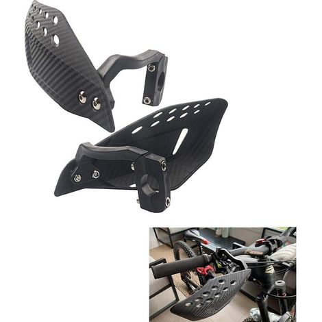 Protectores de manos para motocicleta de 7/8 pulgadas (22 mm), protectores de manillar, escudos para motocicleta, protección contra el viento para manillares de motocross y scooter. (1/4)