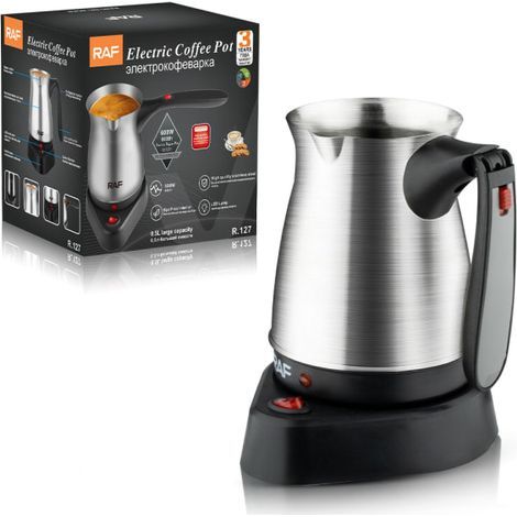 Cafetière turque transfrontalière aux normes européennes RAF avec poignée en acier inoxydable, bouilloire électrique 500 ml, R127 (1/3)