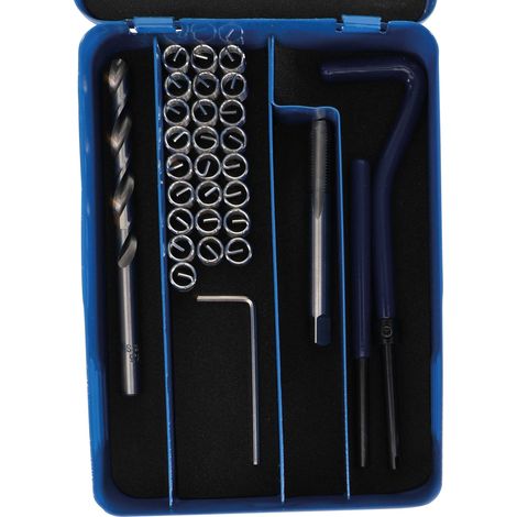 KIT DE RÉPARATION DE FILETS M7 X 1,0 29 PIÈCES BGS 9431 (1/2)