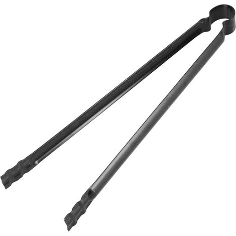 1PC Outils de barbecue en fer noir Pince à charbon Pinces à barbecue Outil de serrage Pince multifonction portable pour pique-nique en plein air (1/5)