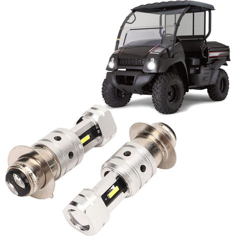 (Video verfügbar) Modifizierte LED-Motorradscheinwerfer (Abblend- und Fernlicht), H6/P150 100W Bi-Xenon-Projektorlinse (Paar), weißes Licht (1/5)