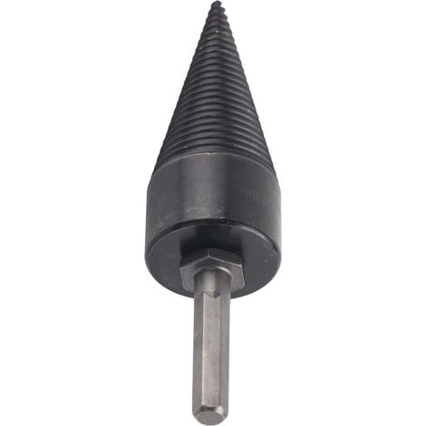 Holzspalterbohrer, Kegel aus Kohlenstoffstahl, Sechskantschaft, schwarzes Bohrwerkzeug 38 mm (1,5 Zoll) (1/5)