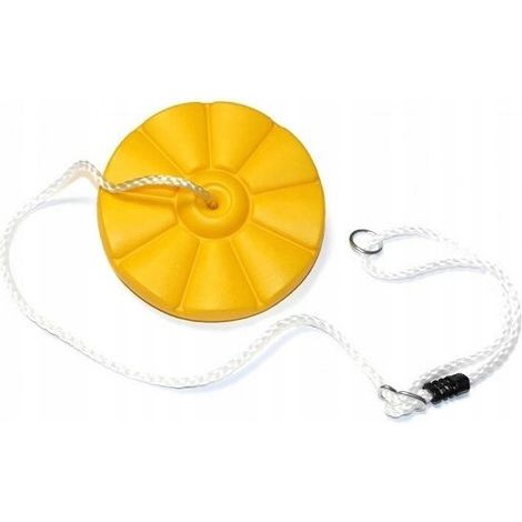 Altalena a forma di fiore giallo, perfetta per il tuo parco giochi. (1/5)