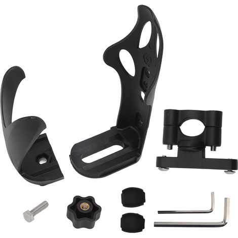 Porte-gourde vélo robuste anti-usure, fixation par vis pour porte-bidon moto et support de rangement. (1/5)