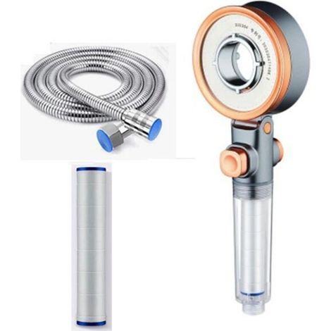 Wassersparender Duschkopf, Anti-Kalk-Handbrause mit Filter, Hochdruck-Duschkopf mit 3 Strahlarten, Spa-Duschkopf (1/4)