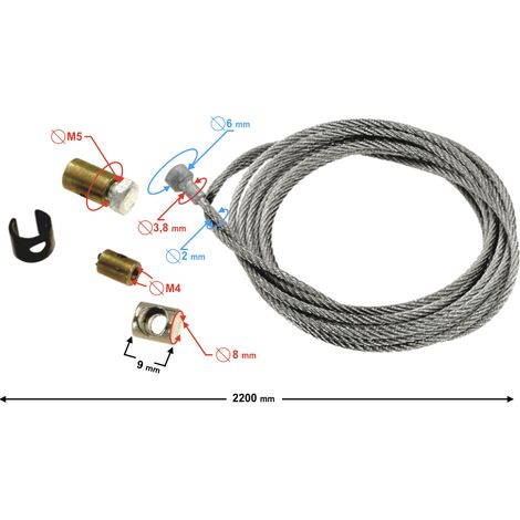 Kit di riparazione per cavi frizione o freno (1/2)