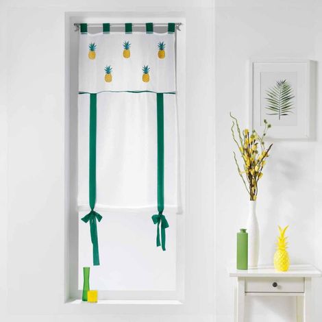 Store Voilage "Ananis" 60x150cm Blanc (1/2)