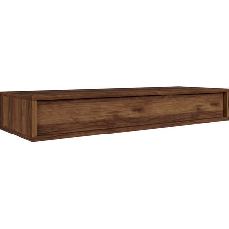 Selsey Sanva - Wandkonsole mit Schublade, Nussbaum Warmia Optik, 90 cm