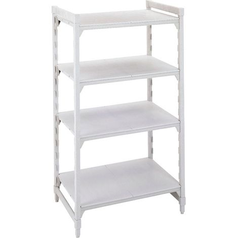 Etagère 4ét. pleines 400 x 680 x 1800 mm blanc moucheté - Cambro