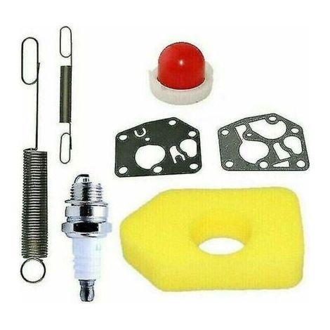 Kit d'entretien pour tondeuse gazon 698369 Filtre air adapt aux moteurs Briggs Stratton Classic et Sprint (1/5)