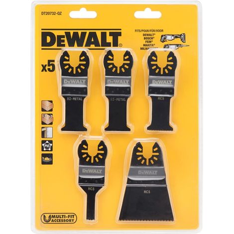 HOJAS DE SIERRA MULTIFRESADORAS 5 PIEZAS - DW DT20732