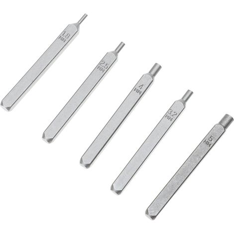 Outil de Tamponnage de Bijoux en Acier Allié 5 Pièces DIY Lot (1/5)