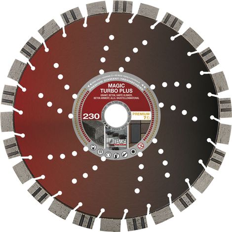Diewe Diamant Handtrennscheibe Magic Turbo Plus 230mm - Bohrung 22,23mm - für Winkelschleifer
