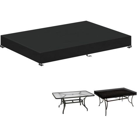 Gartentisch Abdeckung 160x90cm, Wasserdicht & Winddicht, 420D Oxford Gewebe (1/5)