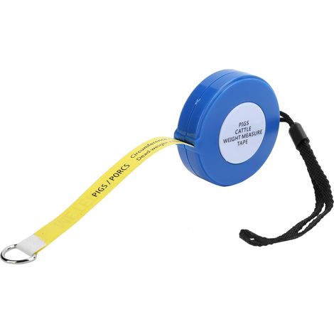 Ruban de mesure bétail 2,5m rétractable, pour bovins et élevage (1/5)