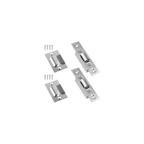 Zweiteiliger Rollenriegel, Edelstahl-Kugelriegel, verdecktes Türzubehör, geräuschloser, verstellbarer Riegel, Innentürschloss, für KTV, Schlafzimmer, Toilette