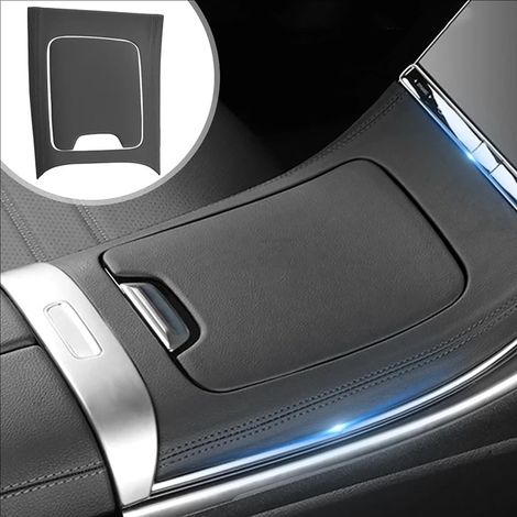 Autocollant En Cuir Pour La Console Centrale,Garnitures d'Intérieur,Garniture De Voiture Panneau Central En Cuir,Anti-Friction Empreinte,Protège La Voiture d'Origine,Pour c-Klasse 2022-2023 (1/5)