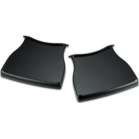 Weber – Tablettes rabattables pour barbecues Q100, Q120, Q1000, Q1200 et électriques Q140, Q1400 – Lot de 2 – Installation facile avec crochets renforcés