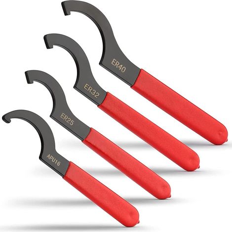 Clé à Molette Coilover, de 4 CléS à Molette AntidéRapantes, Clé à Molette Universelle Professionnelle en Caoutchouc (1/5)
