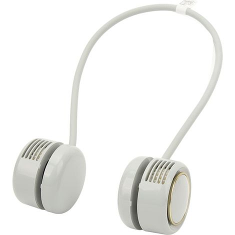 Ventilador de cuello plegable de 3 velocidades, silencioso y sin aspas, ideal para la escuela, 1600 mAh, verde glaciar.
