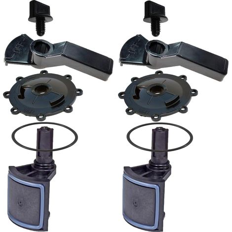 ATIE 2/3-Way Complete Pool Valve Renewal Kit, Compatible with Jandy 2/3-Way Valves 4715, 4716, and 4717 (2-Pack)