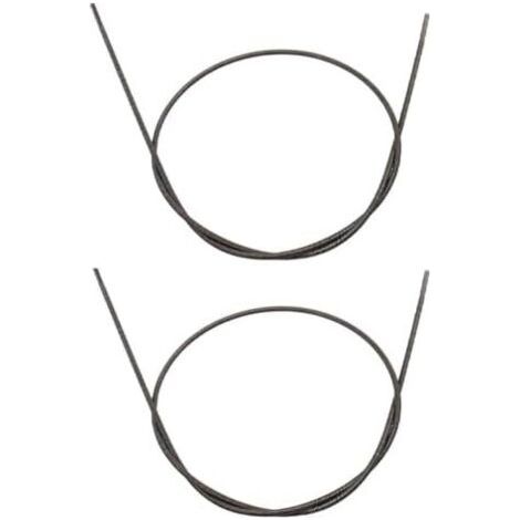 Lot de 2 tiges d'entraînement flexibles pour débroussailleuse Stihl FS55 FS85 FS75 FS80 1,44 m Pièce rechange 4130 711 3210 -