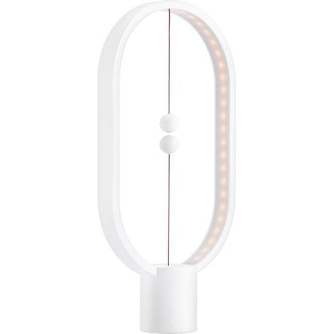 Lampe LED avec interrupteur magnétique pour soins oculaires, alimentée par USB, veilleuse de décoration, lampe de bureau (blanc) (1/4)