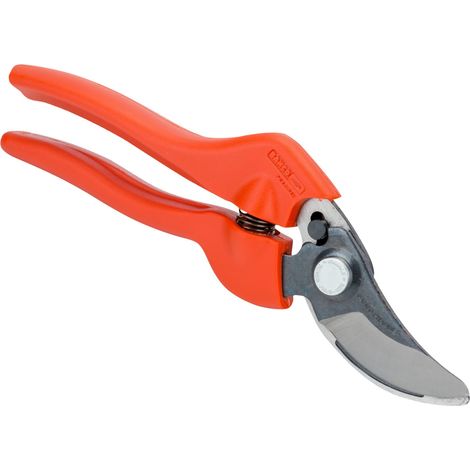 Bahco Lightweight Orange Pruning Shears with Cross-Action Blades, 20mm Cutting Capacity, 210mm Length