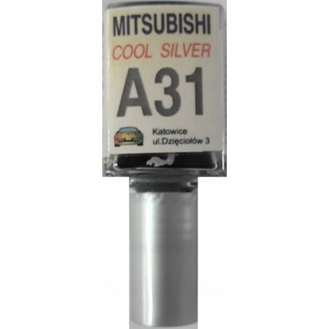Reparación de arañazos en la pintura del Mitsubishi A31 color plata frío, 10 ml ARA (1/5)