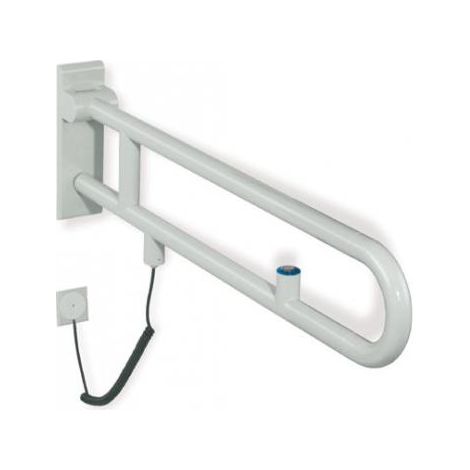 Rail support articulé version SERIE 801 Bouton de chasse 850mm blanc pur (1/3)