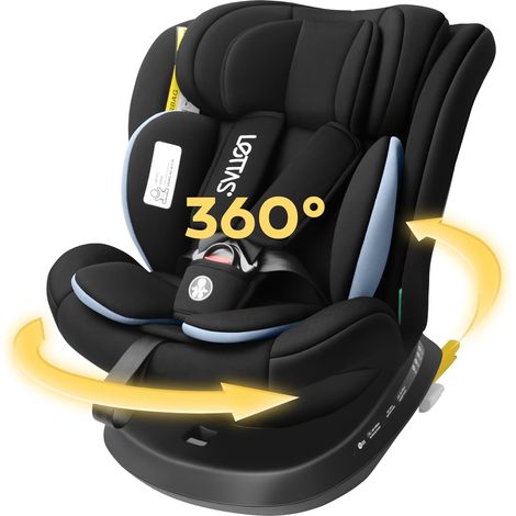 Siège Auto Pivotant 360 40-150 cm (de la naissance à 12 ans) Avec ISOFIX, 0 à 36kg, Appui-tête Réglable (1/5)