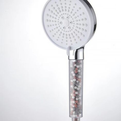 Pommeau de Duche, Pommeau de Douche Economie Deau, Pommeau de Douche Anti calcaire Grand (130mm de diamètre), Pommeau de Douche Haute Pression avec 6 types de jets, Chrome (1/5)