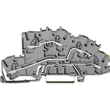 WAGO 2003-7645 Installationsetagenklemme 5.20 mm Zugfeder Belegung: L, L, PE Grau 1 St. (1/2)