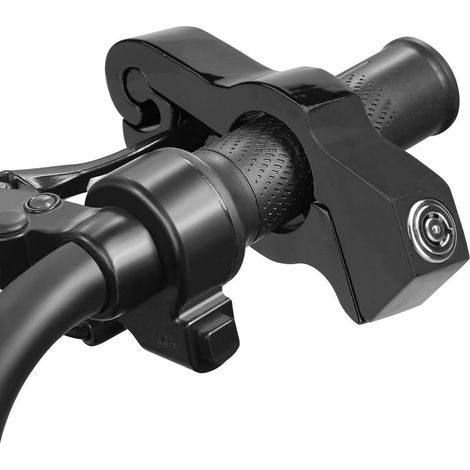 Antivol de guidon robuste pour moto Antivol universel pour accélérateur de moto, vélo et scooter (noir) (1/5)