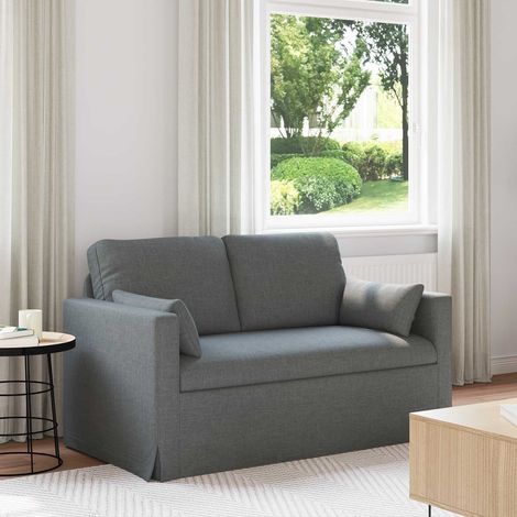 Sofa Dunkelgrau 139 x 78 x 80 cm Stoff