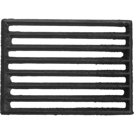 Grille De Barbecue Rectangulaire En Fonte 23,5 x 17,5 Cm Épaisse 0,9 Cm Gril à Bois De Barbecue En Métal Pour Camping En Plein Air (1/5)
