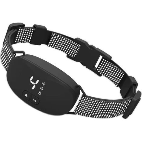 Collar para perros antiladridos, sin estática, cumple con la nueva ley 2024, modos sonido/vibración/vibración fuerte, 8 niveles de sensibilidad, resistente al agua IP67, ajustable para perros pequeños (1/4)