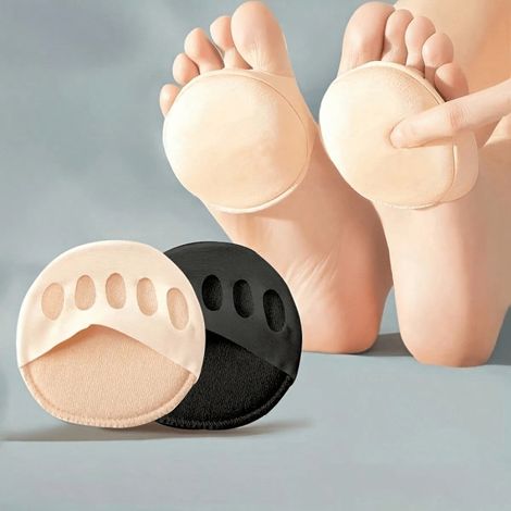2 Paires de Coussinets Avant pour Femmes à 5 Orteils, Adaptés aux Talons Hauts, Semelles Demi-Confort, Accessoires de Soin des Pieds Antidérapants, Idéaux pour l'Été (1/4)