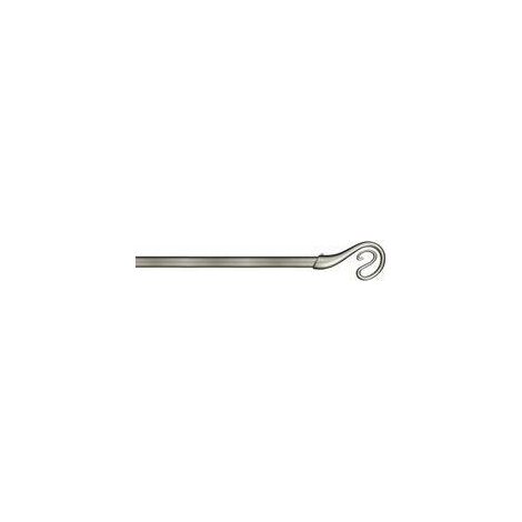 6 x BASTONE METALLO D 20/19 120/210CM NAIROBI NICHEL