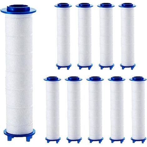 10 Pièces Filtre de pommeau de douche, cartouche filtrante adoucisseur d\'eau dure, polyvalent et efficace, élimine les sédiments et les particules nocives pour la purification(8.5CM) (1/5)