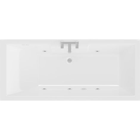 Legend 1500mm x 700mm Right Hand 6 Jet Chrome Flat Jet Single Ended Whirlpool Bath (1/5)