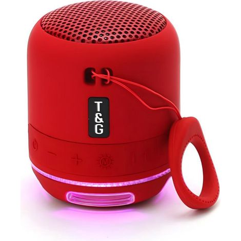 Enceinte Bluetooth T&G TG-294 (5 W - Autonomie : 6 h - Rouge)