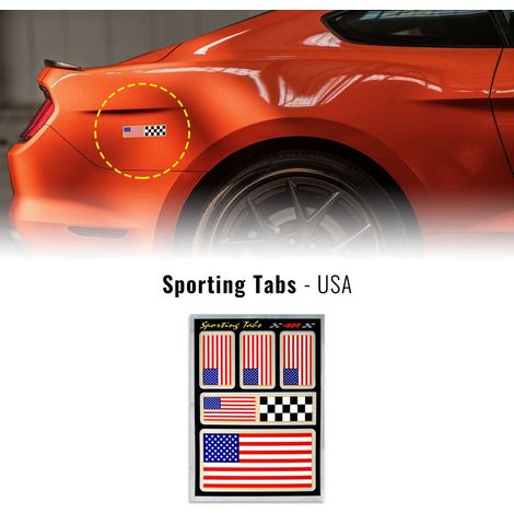 Sporting Tabs Set Bandiere USA