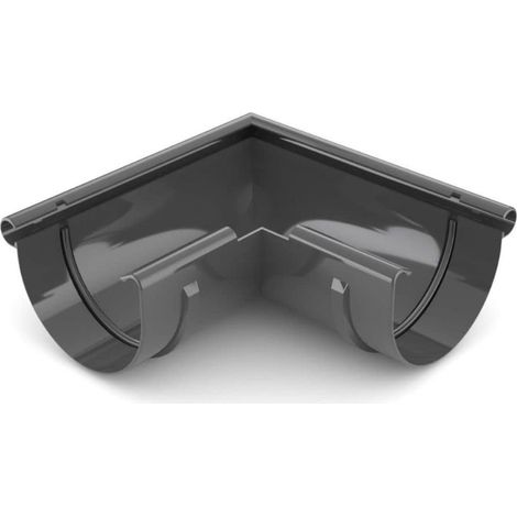 Gouttière Angle Extérieure 90° Graphite - Système 100