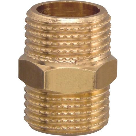 Embouts doubles séparables avec filetage mâle FP Pattaroni F001  3/4" - laiton