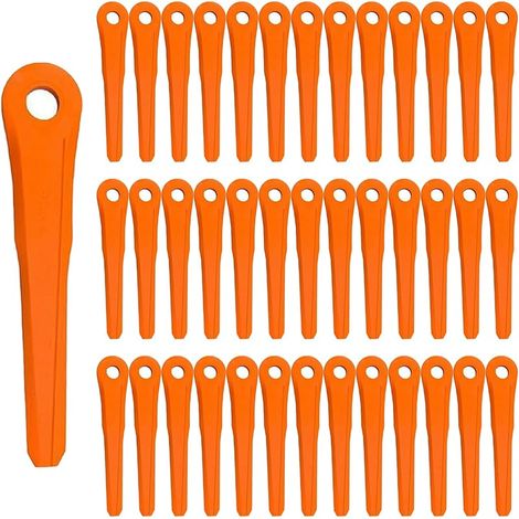40 lames en plastique 4002 007 1000 pour débroussailleuse Stihl PolyCut 6-2, 6-3, 7-3, 28-2, 48-2, 27-3, 47-3, 47-3. Lames de rechange pour débroussailleuse Stihl PolyCut. (1/5)