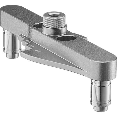 Mophorn Kit di Punte per Tasselli, Struttura in Lega di Alluminio, Dima per Guida di Foratura con Punte da Trapano da 6,4 mm, 7,9 mm, 9,5 mm e Collari di Arresto